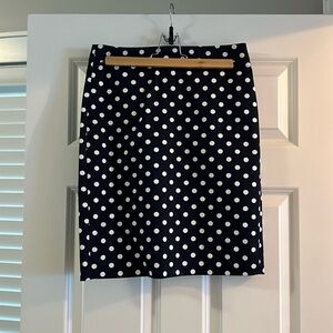 J. Crew Polka Dot Pencil Skirt